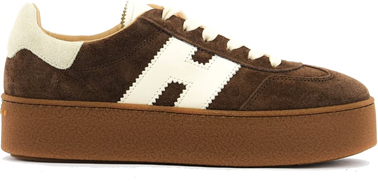 HOGAN Cool Platform Sneaker Brown Suede