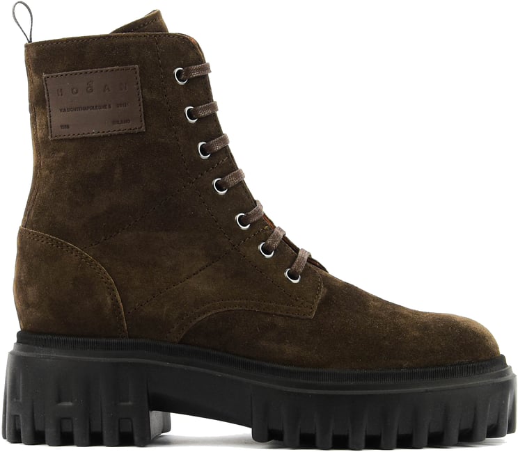 HOGAN H700 Ankle Boot Brown Suede