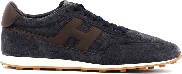 HOGAN Athletic Sneaker Blue Suede