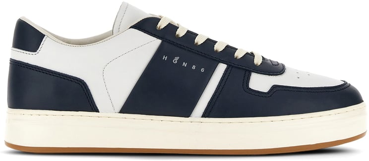 HOGAN White Minimalist Nappa Leather H-TV Sneakers