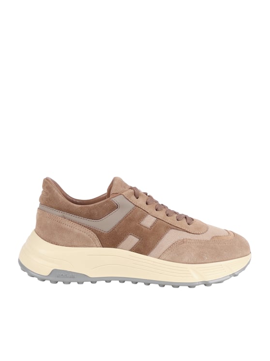 HOGAN Brown Hyperlight Suede Leather Sneakers