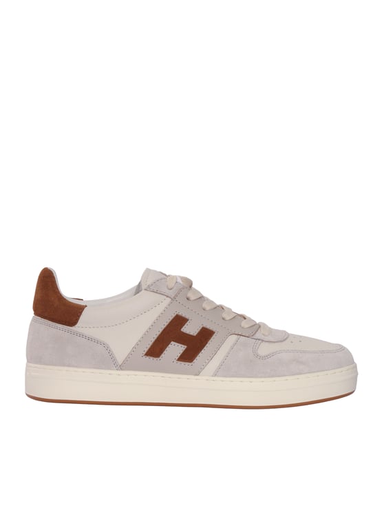 HOGAN H668 Suede Contrast Logo Sneakers