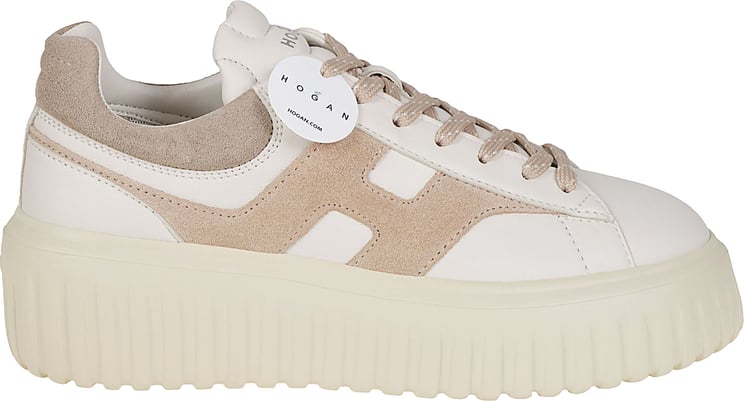 HOGAN H-stripes Sneakers Nude