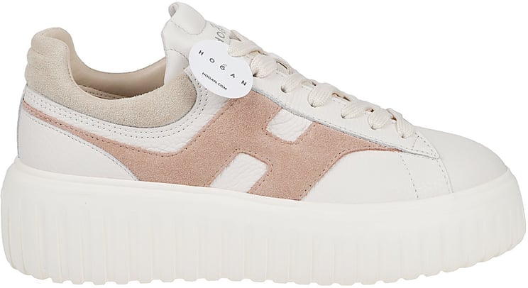 HOGAN H-stripes Sneakers Nude