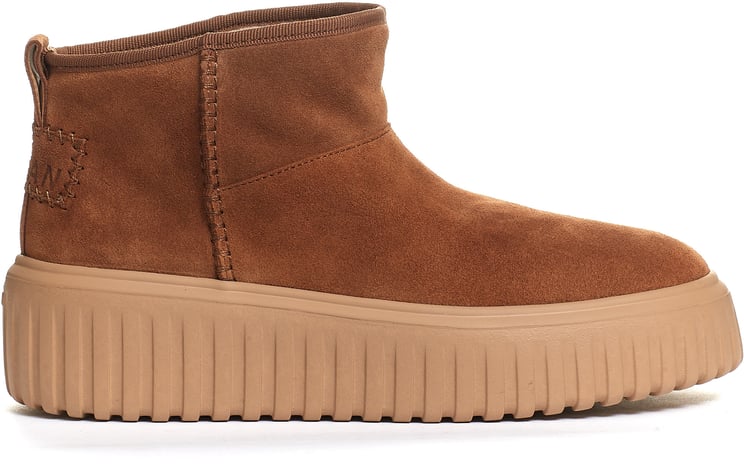 HOGAN H Stripes Low Boot Camoscio Cuoio