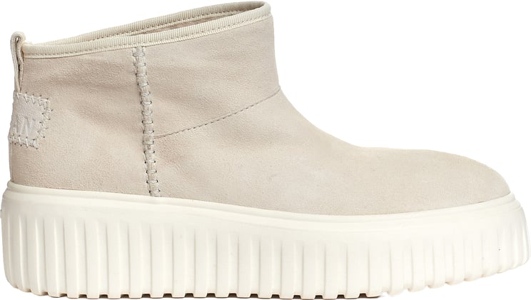 HOGAN Boot Basso Camoscio Beige Chiaro