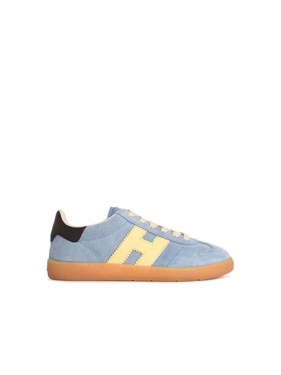HOGAN 'Cool' Light Blue Suede Sneakers