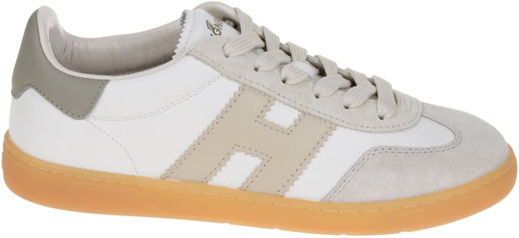 HOGAN Flat Shoes R Biancobeigeverde