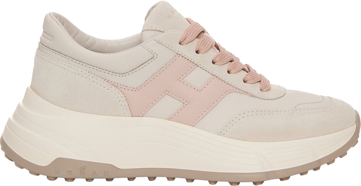 HOGAN Hi Fi H Rosa E Camoscio Avorio