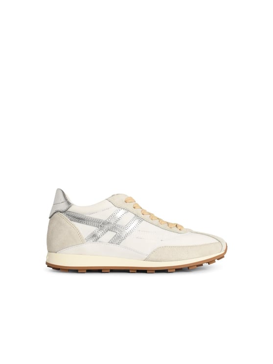 HOGAN 'H699' White Leather Blend Sneakers