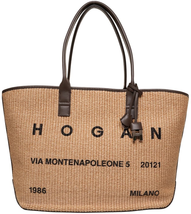 HOGAN Raffia shopper ‘Address’