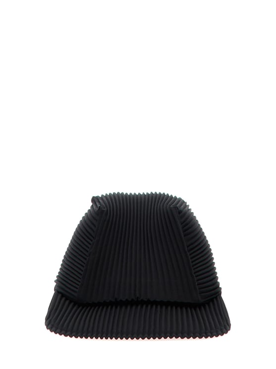 HOMME PLISSÉ ISSEY MIYAKE Textured Pleated Curved Brim Hat