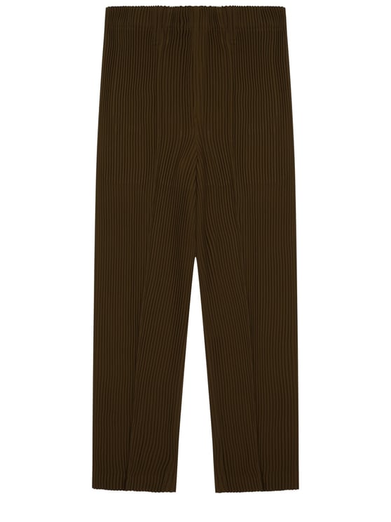 HOMME PLISSÉ ISSEY MIYAKE Neutrals Cropped Pleated Straight-Leg Pants