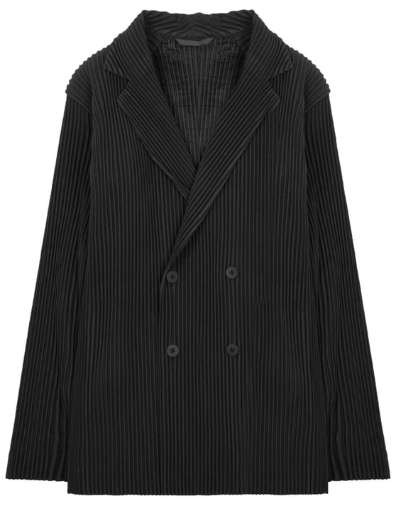 HOMME PLISSÉ ISSEY MIYAKE Pleated Double-Breasted Jacket