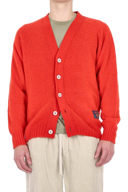 Howlin Shetland Shaggy Bear Boxy Fit Wool Cardigan