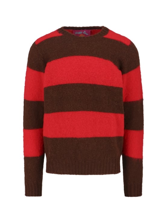 Howlin Textured Knit Sweater With Classic Crew Neckline