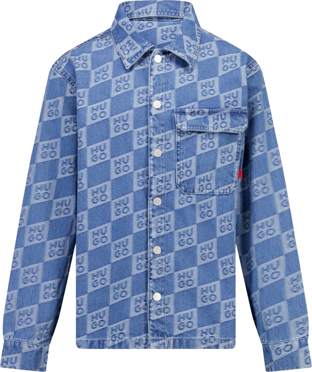 Hugo HUGO Kinder Jongens Blouse In Jeans