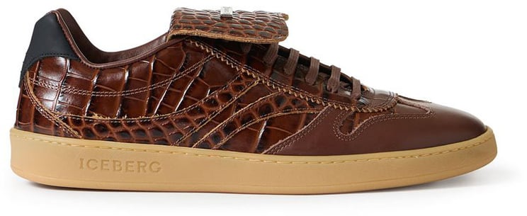 Iceberg California sneakers in earth-colored leather