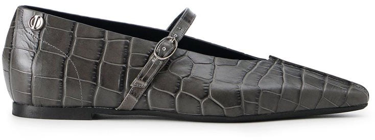 Iceberg Black Iceberg Ballet Flat with Instep Strap