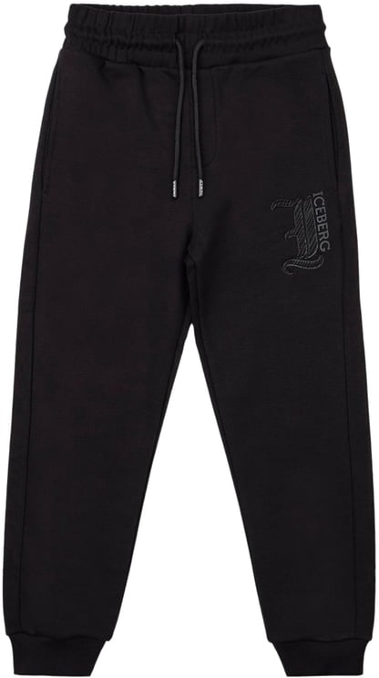 Iceberg KIDS - Black jersey joggers