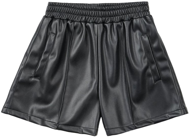 Iceberg KIDS - Black boxer shorts in shiny fabric