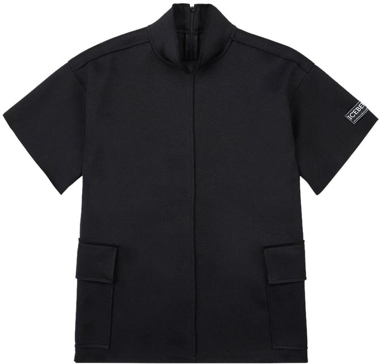 Iceberg KIDS - A black shirtdress with a long shirt-like effect