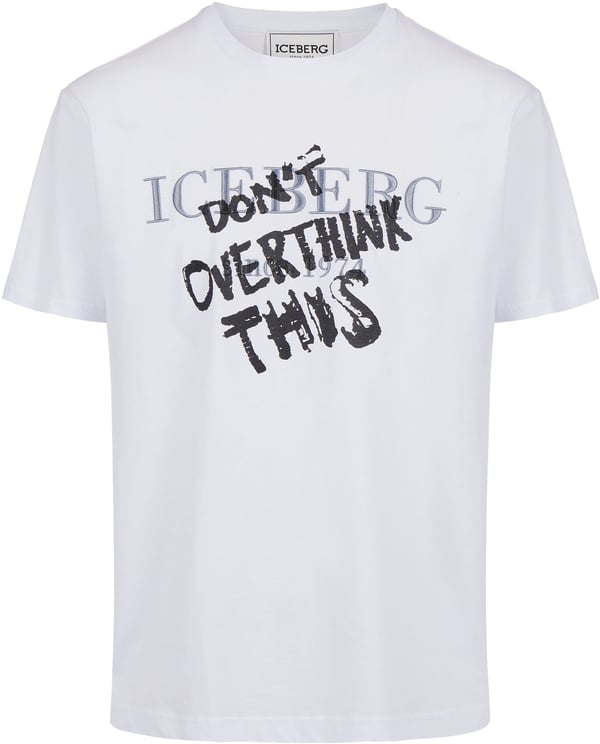 Iceberg Classic regular fit cotton jersey optic white T-shirt