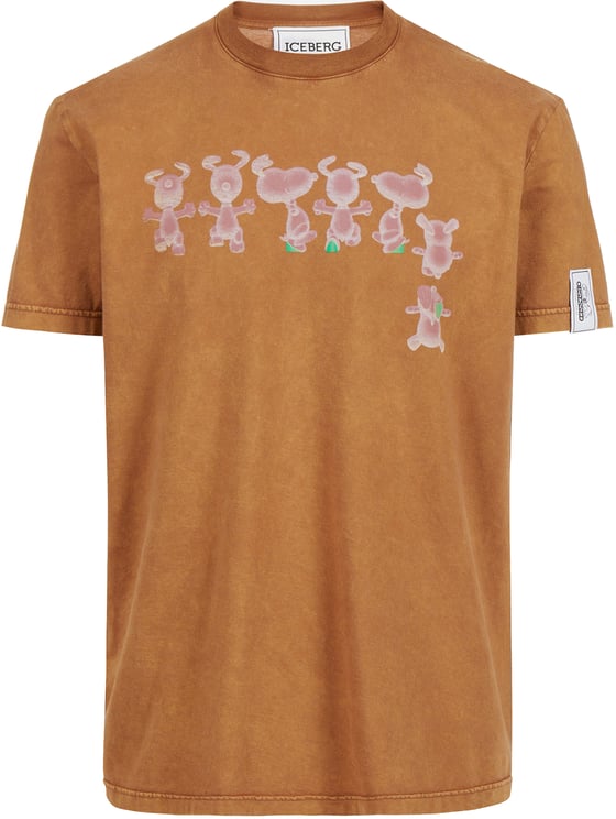 Iceberg Vintage spirit, contemporary irony: the Peanuts T-shirt in hazelnut version