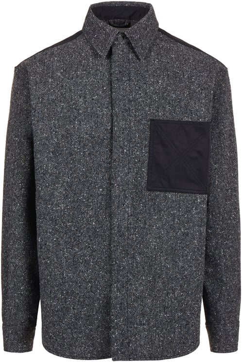 Iceberg Utility couture: the oversized shirt in a material mix