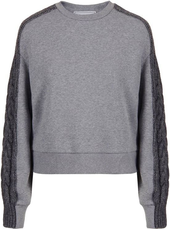 Iceberg Fashion fit sweatshirt in cotton brushed fleece with braid detail