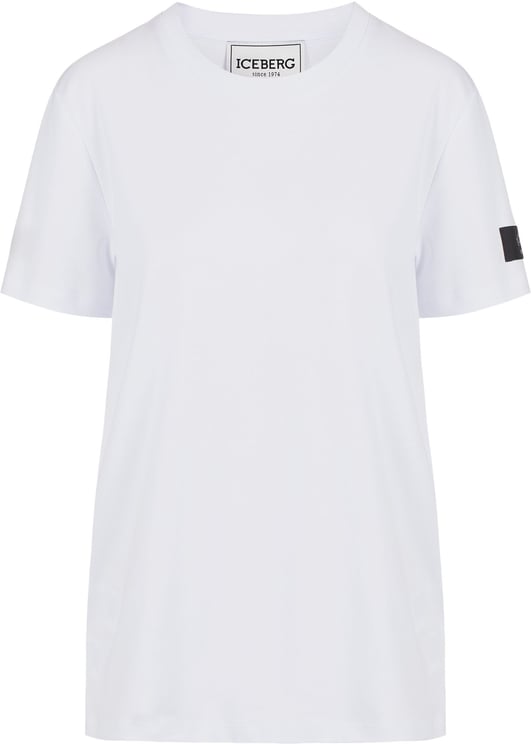 Iceberg Optical white T-shirt with tailored label on the sleeve