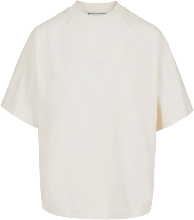 Iceberg Vanilla boxy fit T-shirt in fixed jersey with embroidered Iceberg logo