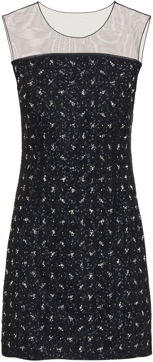 Iceberg New shape dress with black and grey background print in eco-true viscose