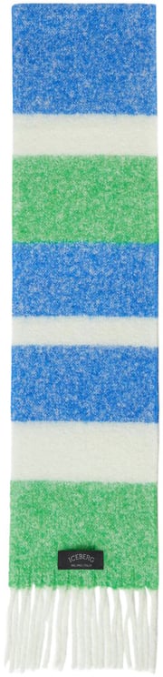 Iceberg Maxi multicolor scarf with fringes