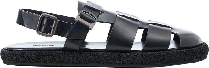 Iceberg Black sandals with woven straps