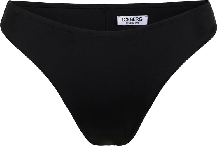 Iceberg Black bikini bottoms with a clean line for women