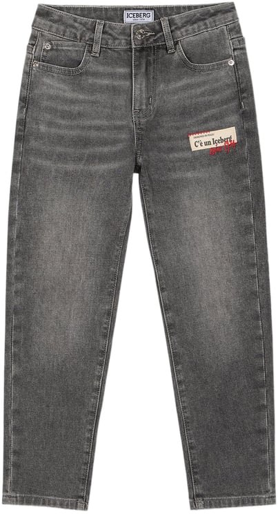 Iceberg KIDS - Faded gray 5-pocket pants for boys