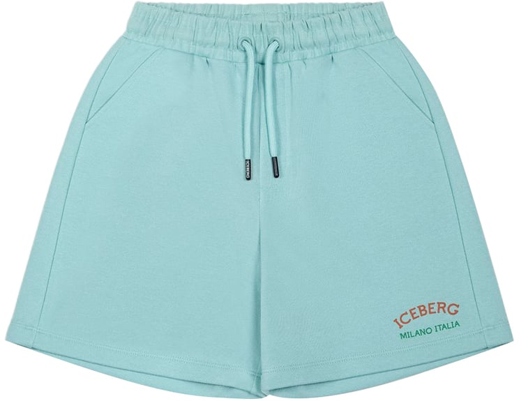 Iceberg KIDS - Green fabric Bermuda shorts for boys