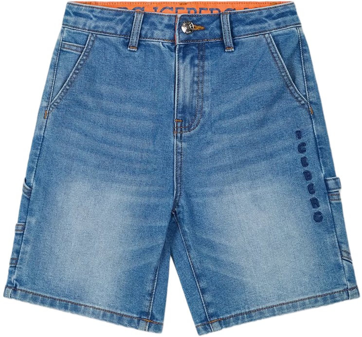 Iceberg KIDS - Indigo 5-pocket Bermuda shorts for boys
