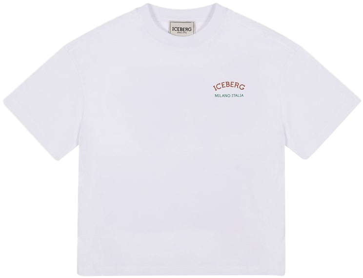 Iceberg KIDS - Optic white T-shirt for boys with logo