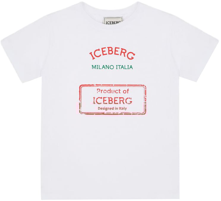 Iceberg KIDS - Optic white T-shirt for boys with print