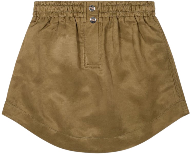 Iceberg KIDS - Military green-colored fabric skirt for girls