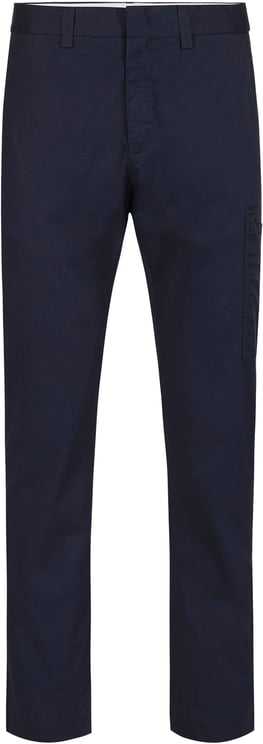 Iceberg Regular fit dark blue pants in stretch gabardine
