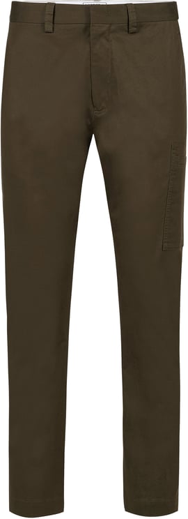 Iceberg Dark military green regular fit pants in stretch gabardine