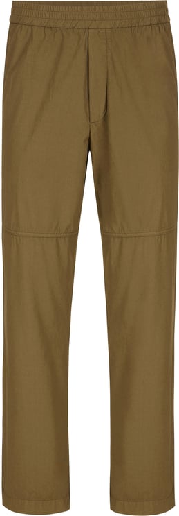 Iceberg Khaki cargo pants in a garment-dyed parachute fabric