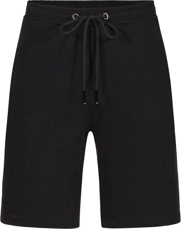 Iceberg Black slim fit cotton fleece Bermuda shorts