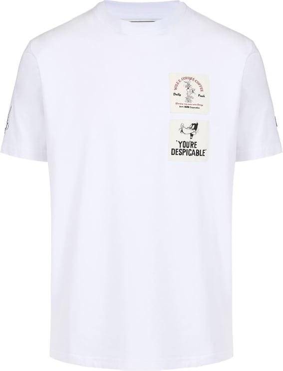 Iceberg Slim fit optic white cotton jersey T-shirt with Looney Tunes print