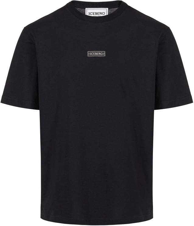 Iceberg Regular fit black cotton jersey T-shirt with Peanuts print