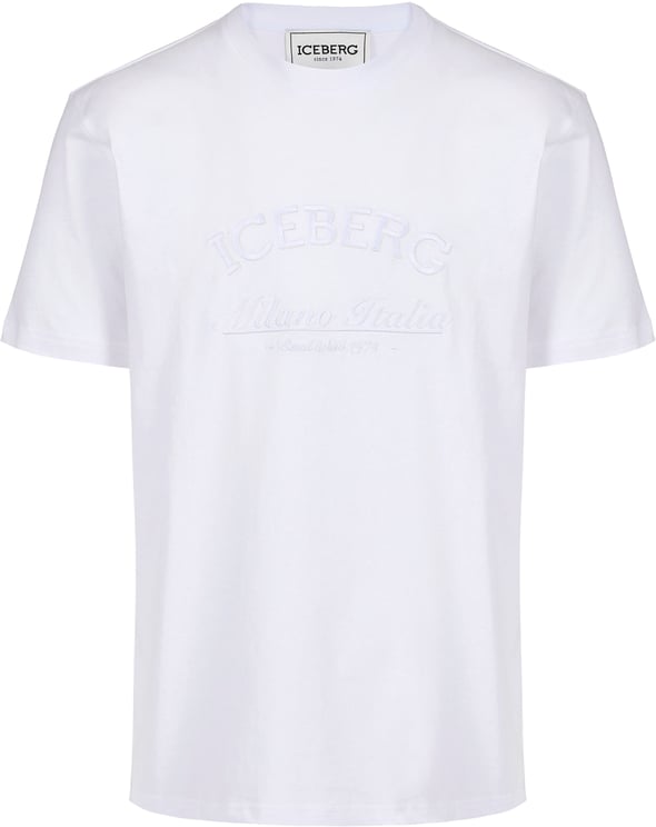 Iceberg Classic regular fit white T-shirt in sustainable cotton jersey