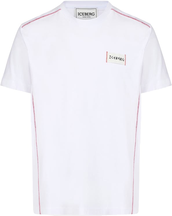 Iceberg Classic regular fit optic white T-shirt in sustainable cotton jersey